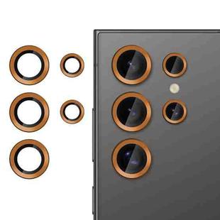 For Samsung Galaxy S24 Ultra 5G Kalebol No Flicker Ultra-Thin Individual Camera Lens Tempered Glass Film(Orange)
