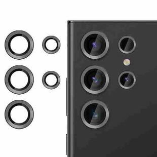 For Samsung Galaxy S23 Ultra 5G Kalebol No Flicker Ultra-Thin Individual Camera Lens Tempered Glass Film(Black)