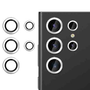 For Samsung Galaxy S23 Ultra 5G Kalebol No Flicker Ultra-Thin Individual Camera Lens Tempered Glass Film(Silver)