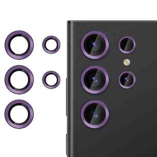 For Samsung Galaxy S23 Ultra 5G Kalebol No Flicker Ultra-Thin Individual Camera Lens Tempered Glass Film(Purple)