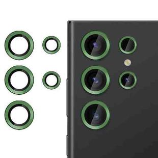 For Samsung Galaxy S23 Ultra 5G Kalebol No Flicker Ultra-Thin Individual Camera Lens Tempered Glass Film(Green)