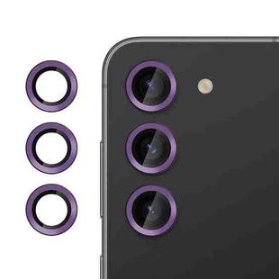 For Samsung Galaxy S23+ 5G Kalebol No Flicker Ultra-Thin Individual Camera Lens Tempered Glass Film(Purple)