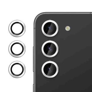 For Samsung Galaxy S23 5G Kalebol No Flicker Ultra-Thin Individual Camera Lens Tempered Glass Film(Silver)