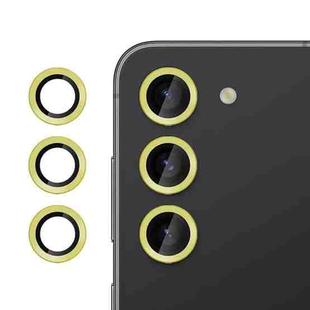 For Samsung Galaxy S23 5G Kalebol No Flicker Ultra-Thin Individual Camera Lens Tempered Glass Film(Gold)