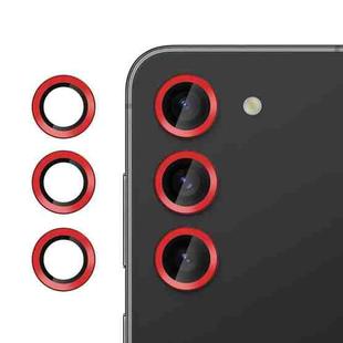 For Samsung Galaxy S23 5G Kalebol No Flicker Ultra-Thin Individual Camera Lens Tempered Glass Film(Red)