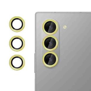 For Samsung Galaxy Z Fold6 Kalebol No Flicker Ultra-Thin Individual Camera Lens Tempered Glass Film(Gold)