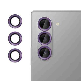 For Samsung Galaxy Z Fold6 Kalebol No Flicker Ultra-Thin Individual Camera Lens Tempered Glass Film(Purple)