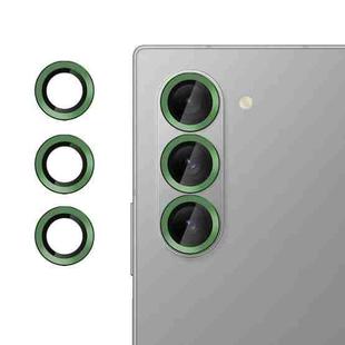 For Samsung Galaxy Z Fold6 Kalebol No Flicker Ultra-Thin Individual Camera Lens Tempered Glass Film(Green)
