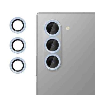 For Samsung Galaxy Z Fold6 Kalebol No Flicker Ultra-Thin Individual Camera Lens Tempered Glass Film(Distant Peak Blue)