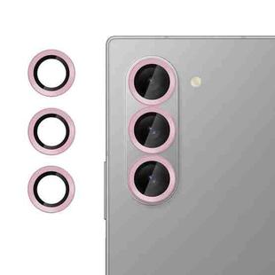 For Samsung Galaxy Z Fold6 Kalebol No Flicker Ultra-Thin Individual Camera Lens Tempered Glass Film(Pink)