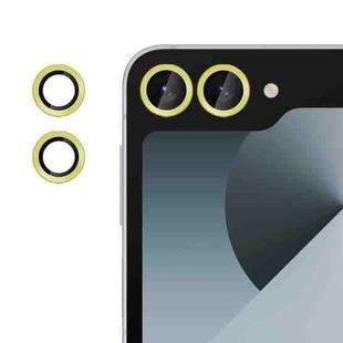 For Samsung Galaxy Z Flip6 Kalebol No Flicker Ultra-Thin Individual Camera Lens Tempered Glass Film(Gold)
