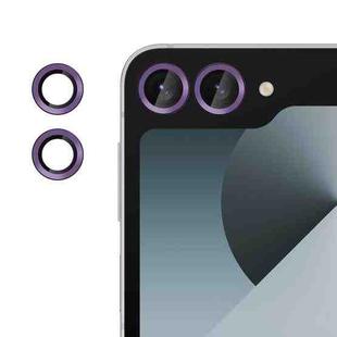 For Samsung Galaxy Z Flip6 Kalebol No Flicker Ultra-Thin Individual Camera Lens Tempered Glass Film(Purple)