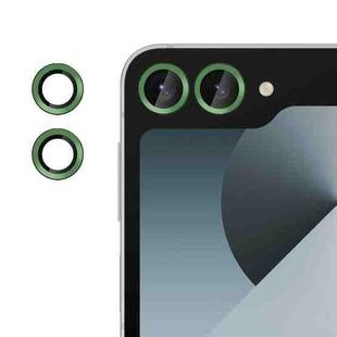 For Samsung Galaxy Z Flip6 Kalebol No Flicker Ultra-Thin Individual Camera Lens Tempered Glass Film(Green)