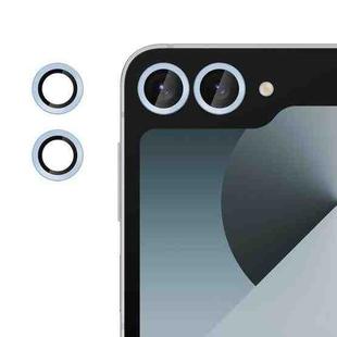 For Samsung Galaxy Z Flip6 Kalebol No Flicker Ultra-Thin Individual Camera Lens Tempered Glass Film(Distant Peak Blue)
