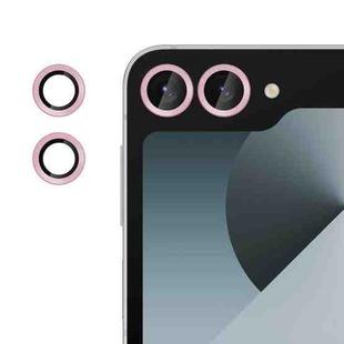 For Samsung Galaxy Z Flip6 Kalebol No Flicker Ultra-Thin Individual Camera Lens Tempered Glass Film(Pink)