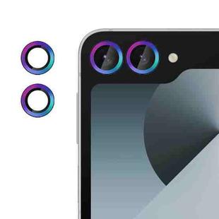 For Samsung Galaxy Z Flip6 Kalebol No Flicker Ultra-Thin Individual Camera Lens Tempered Glass Film(Colorful)
