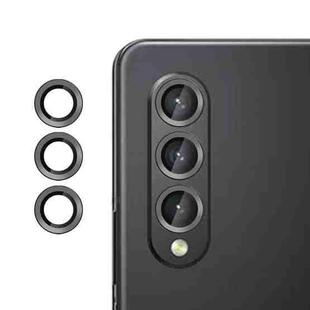 For Samsung Galaxy Z Fold3 Kalebol No Flicker Ultra-Thin Individual Camera Lens Tempered Glass Film(Black)