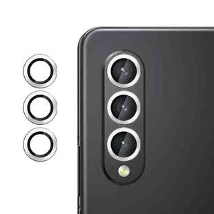For Samsung Galaxy Z Fold3 Kalebol No Flicker Ultra-Thin Individual Camera Lens Tempered Glass Film(Silver)