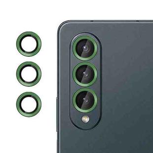 For Samsung Galaxy Z Fold4 Kalebol No Flicker Ultra-Thin Individual Camera Lens Tempered Glass Film(Green)