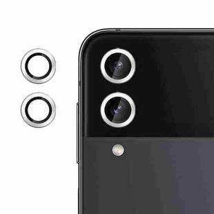 For Samsung Galaxy Z Flip4 Kalebol No Flicker Ultra-Thin Individual Camera Lens Tempered Glass Film(Silver)
