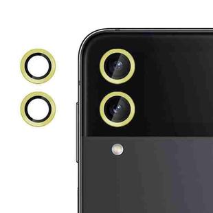 For Samsung Galaxy Z Flip4 Kalebol No Flicker Ultra-Thin Individual Camera Lens Tempered Glass Film(Gold)