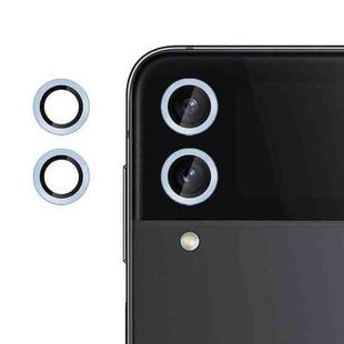 For Samsung Galaxy Z Flip4 Kalebol No Flicker Ultra-Thin Individual Camera Lens Tempered Glass Film(Distant Peak Blue)