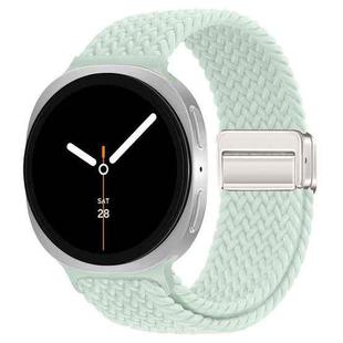 For Samsung Galaxy Watch8 / Watch8 Classic Loop Magnetic Buckle Braided Nylon Watch Band(Light Mint)