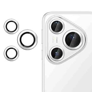 For Huawei Pura 80 Pro / Pro+ Kalebol No Flicker Ultra-Thin Individual Camera Lens Tempered Glass Film(Silver)