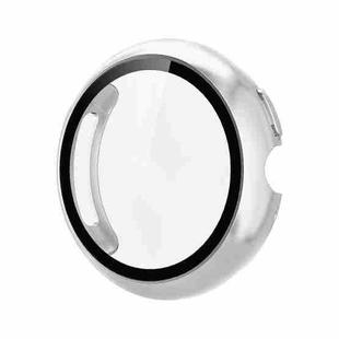 For Google Pixel Watch4 45mm Tempered Film Integrated PC Watch Protective Cover(Silver)