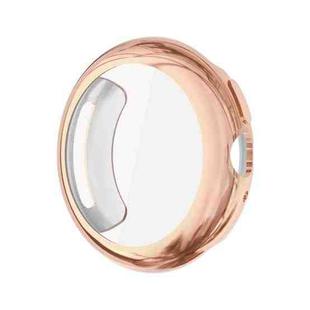 For Google Pixel Watch4 41mm Full Coverage Electroplated TPU Watch Protective Cover(Rose Gold)