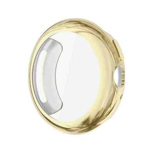 For Google Pixel Watch4 45mm Full Coverage Electroplated TPU Watch Protective Cover(Gold)