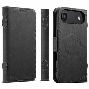 For iPhone 17 Air SUTENI J07 Multifunctional Horizontal Flip Magsafe Leather Phone Case(Black)