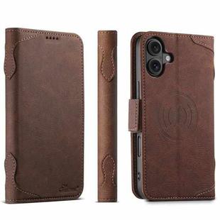 For iPhone 17 SUTENI J07 Multifunctional Horizontal Flip Magsafe Leather Phone Case(Brown)