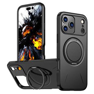 For iPhone 17 Pro Max Kalebol Magnetic MagSafe Rotation Holder PC Phone Case(Black)