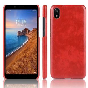 Shockproof Litchi Texture PC + PU Case For Xiaomi Redmi 7A(Red)