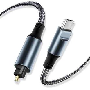 1.8m JUNSUNMAY Male USB Type-C to Male Toslink Optical Audio SPDIF Cable