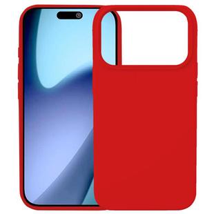 For iPhone 17 Pro Max Kalebol Solid Color Simple All-inclusive Liquid Silicone Phone Case(Red)