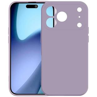 For iPhone 17 Pro Max Kalebol Precise Cutouts Solid Color TPU Phone Case(Grass Purple)
