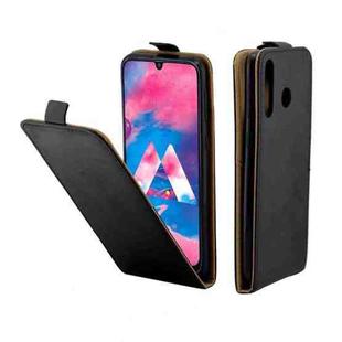 Business Style Vertical Flip TPU Leather Case  with Card Slot for Galaxy M30/M305(black)
