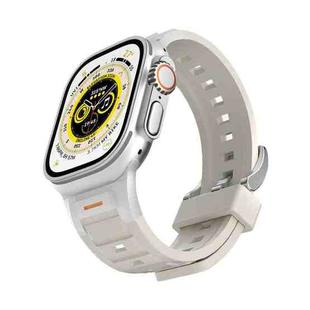 For Apple Watch 42mm / 41mm / 40mm / 38mm Pioneer Metal Joint Colorful Silicone Watch Band(Starlight)