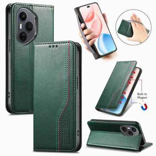 For Honor 400 Pro Glodal 160.8mm Elastic Wristband Magnetic Suction Leather Phone Case(Green)