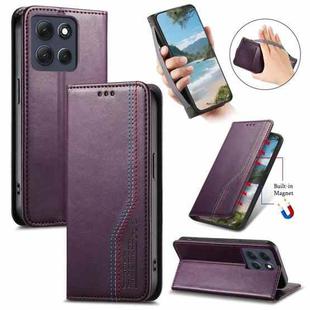 For Motorola Moto G15 / G15 Power Elastic Wristband Magnetic Suction Leather Phone Case(Purple)