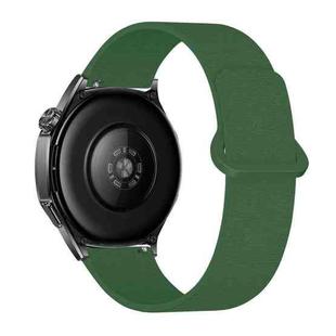 18mm Cloud Wood Grain Reverse Buckle Soft Magnetic Silicone Watch Band(Alfalfa)