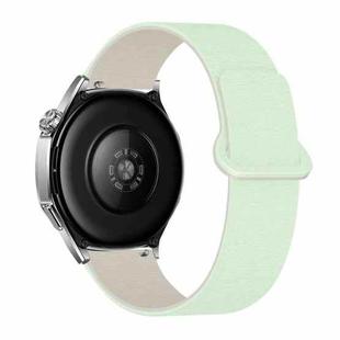 20mm Cloud Wood Grain Reverse Buckle Soft Magnetic Silicone Watch Band(Light Mint Starlight)