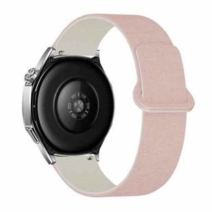 22mm Cloud Wood Grain Reverse Buckle Soft Magnetic Silicone Watch Band(Oxford Pink Starlight)