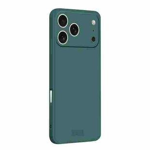 For iPhone 17 Pro Max MOFI Caring Soft Shell Liquid Silicone Skin Feel Phone Case(Dark Green)