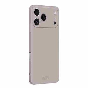 For iPhone 17 Pro Max MOFI Caring Soft Shell Liquid Silicone Skin Feel Phone Case(Titanium Gray)