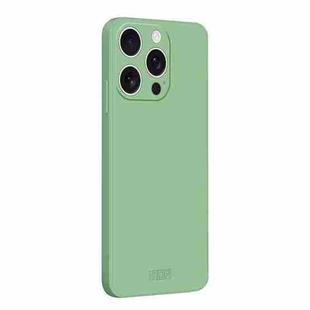 For iPhone 14 Pro MOFI Caring Soft Shell Liquid Silicone Skin Feel Phone Case(Matcha Green)