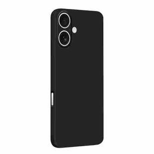 For iPhone 16 Plus MOFI Caring Soft Shell Liquid Silicone Skin Feel Phone Case(Black)