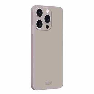 For iPhone 13 Pro Max MOFI Caring Soft Shell Liquid Silicone Skin Feel Phone Case(Titanium Gray)